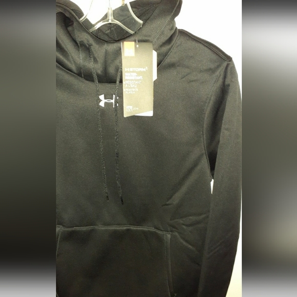NOS Women's Sz XS BLK Under Armour STORM Hoodie, Winterwear COLDGEAR Pullover - Picture 7 of 12